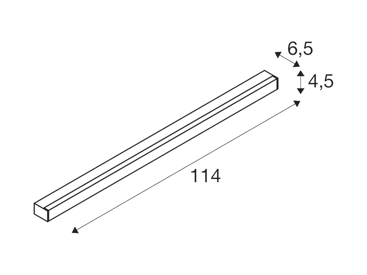 LED-Decken-/Wandleuchte SLV SIGHT 115 Switch 38W 3100lm 3000K 1200mm weiss