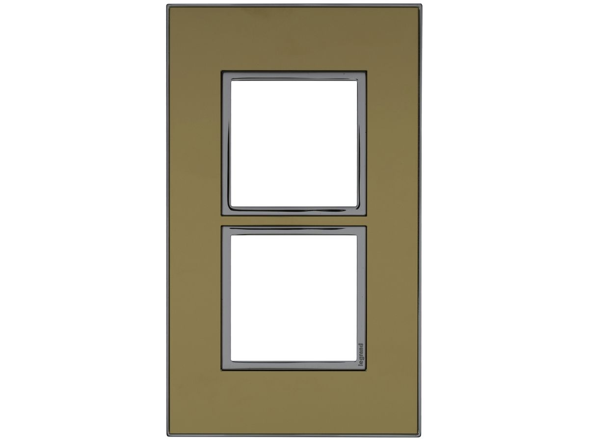 Abdeckrahmen ATO 1×2 Modul, gold reflective
