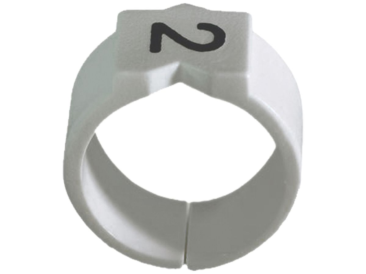 Schnapptülle Plica STD, für 0.5…0.7mm² Ø1.4…1.8mm Aufdruck: '7', weiss