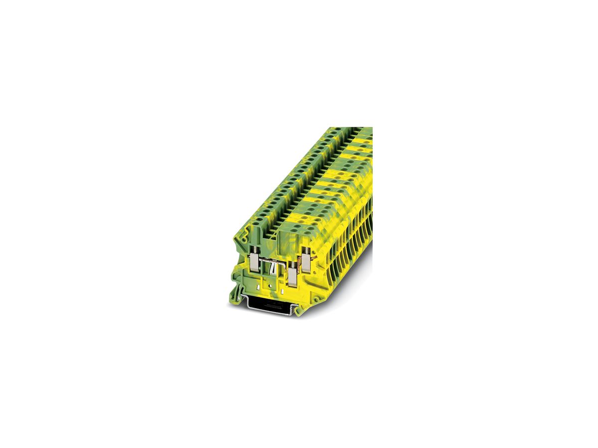 Schutzleiter-Reihenklemme PX UT 2.5-TWIN-PE grün/gelb