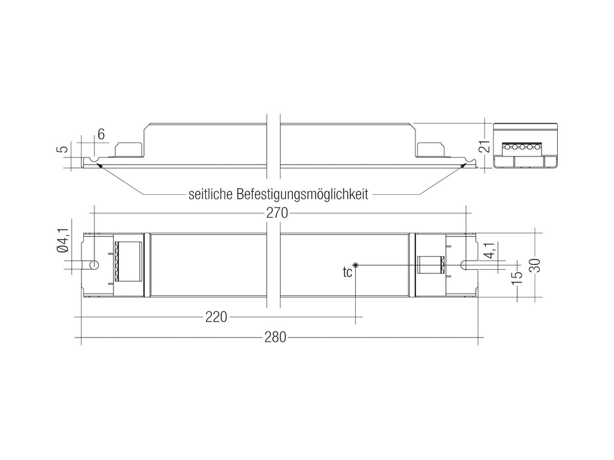 LED-Betriebsgerät Tridonic 5…25W 25…50V 100…500mA ON/OFF