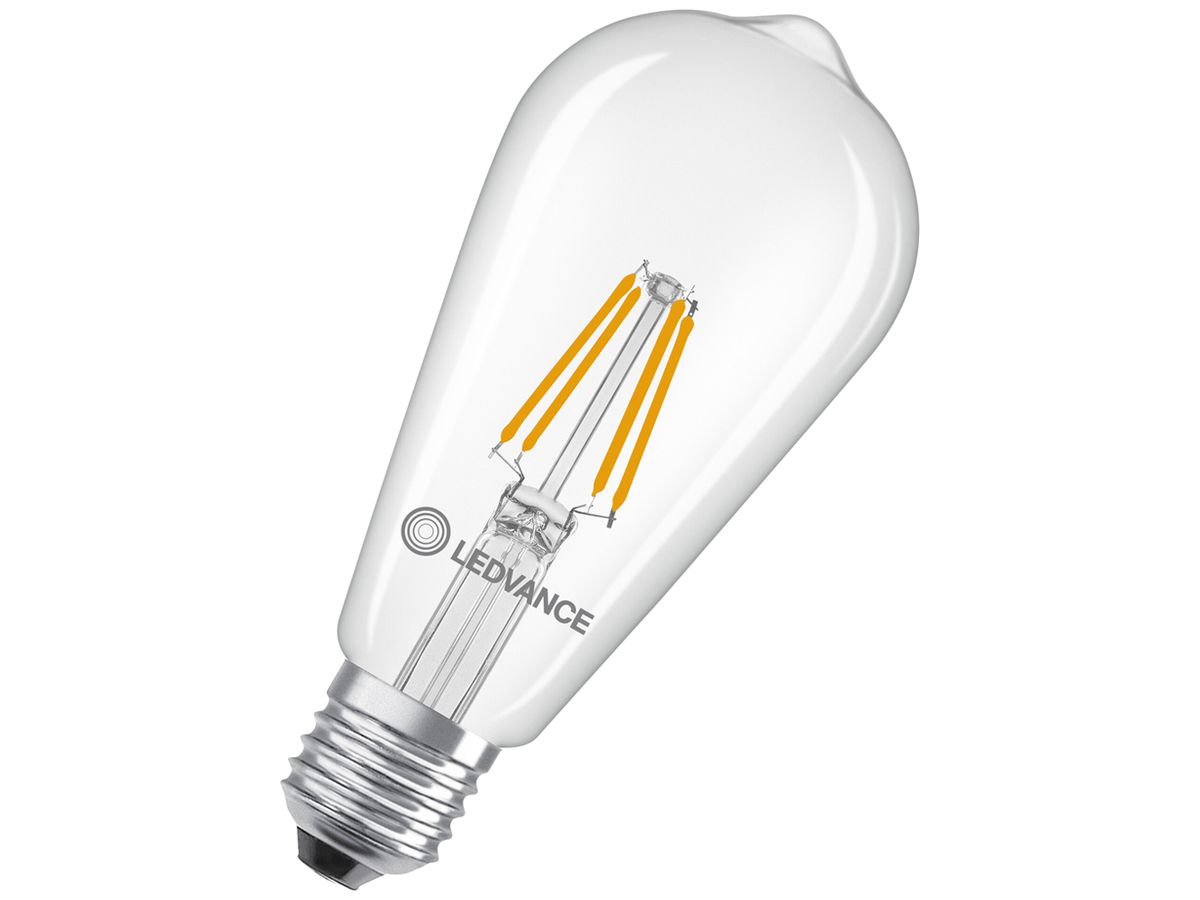 LED-Lampe LEDVANCE CLASSIC ST E27 3.4W 470lm 827 klar Ø64×143mm
