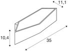 LED-Wandleuchte SLV BIG CARISO 2, 2×9W 1000lm 2700K IP20 weiss