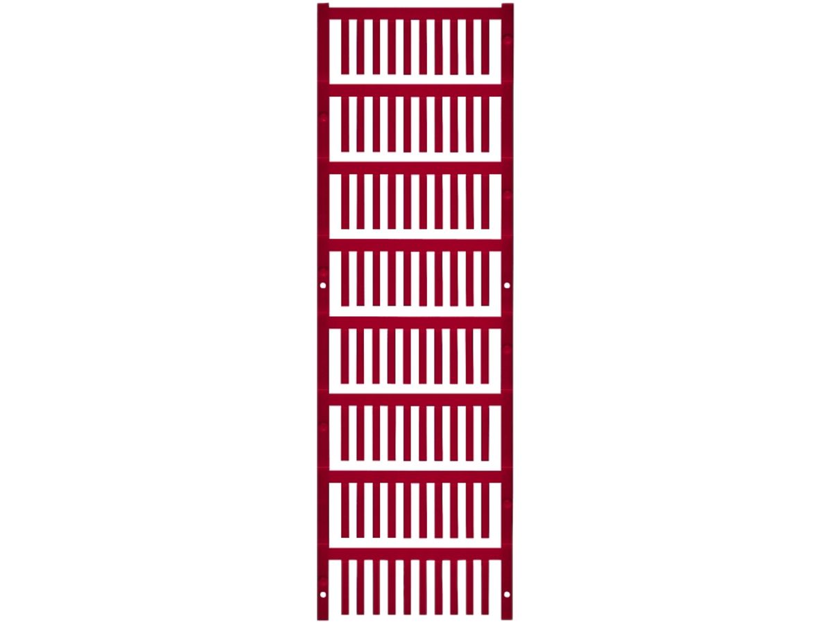 Leitermarkierer Weidmüller MultiCard SF für Ø1.7…2.1mm 21×3.2mm PA66 rot