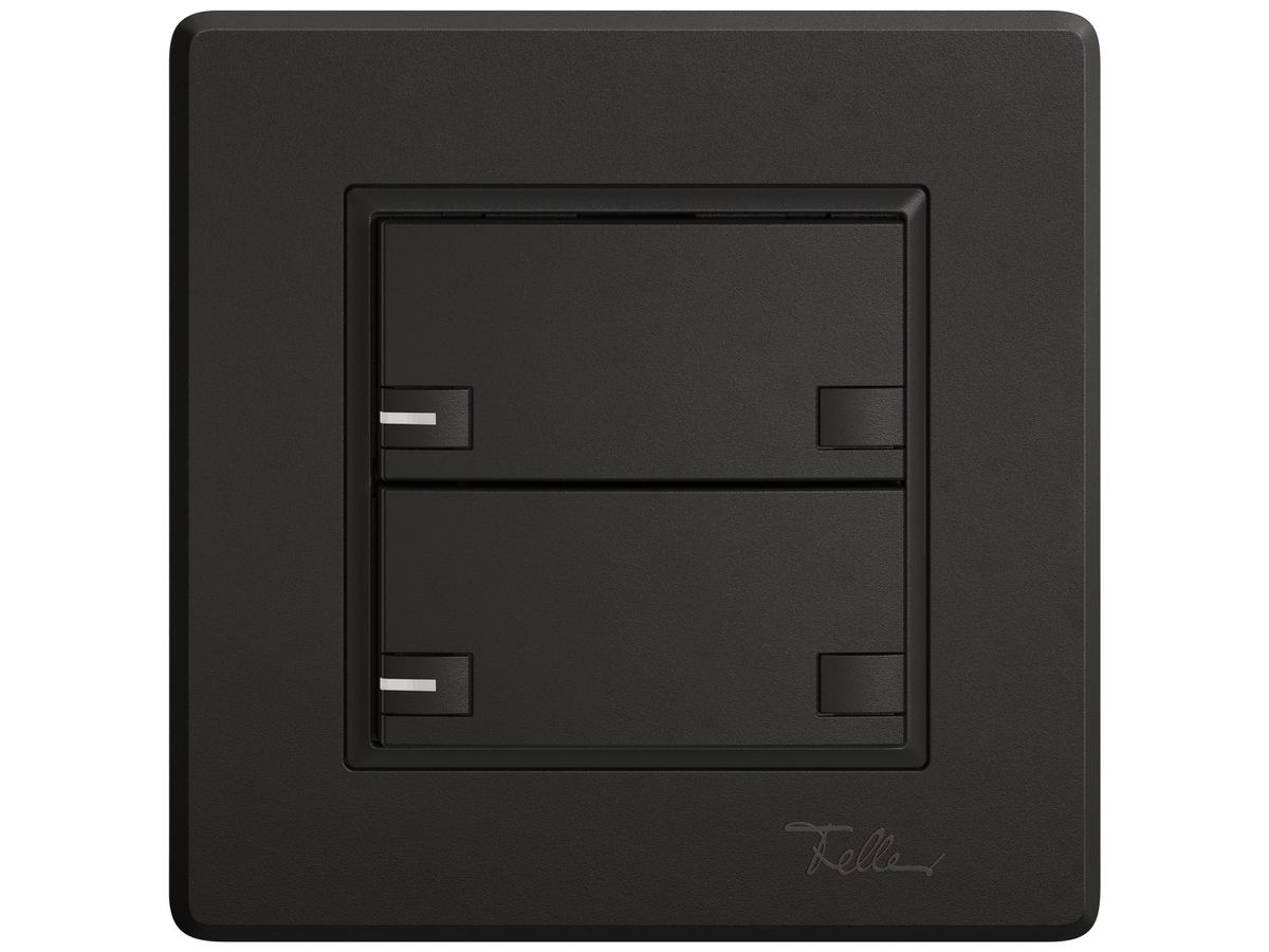 UP-KNX-Taster RGB EDIZIO.liv SNAPFIX® Temperaturfüh.RGB-LED 2×T 2-Tbed.sz