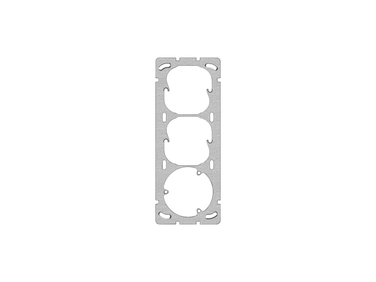 Befestigungsplatte Gr.I-I-I 77×197mm Achsdistanz 60/60mm