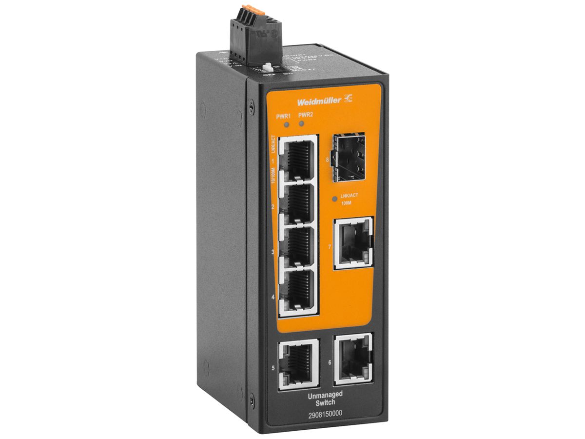 Switch Weidmüller IE-SW-BLB-08-7TX-1FESFP 7×RJ45 FE+1 SFP FE unmanaged