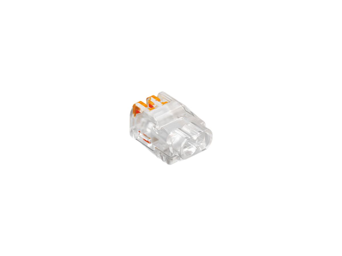 Verbindungsklemme Bettermann 2P 0.2…2.5mm² mit Betätigungshebeln transparent