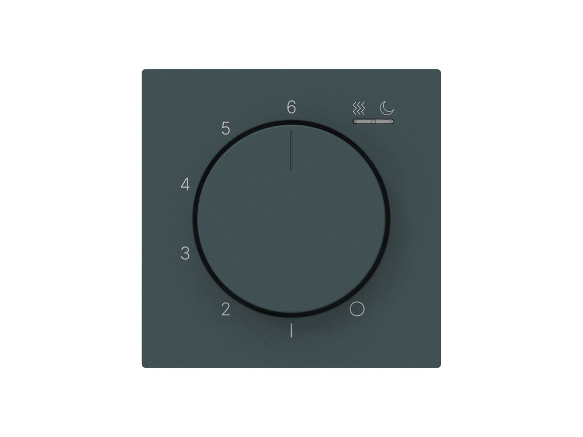 UP-Frontset kallysto Thermostat 4A 60×60×5mm anthrazit IP20