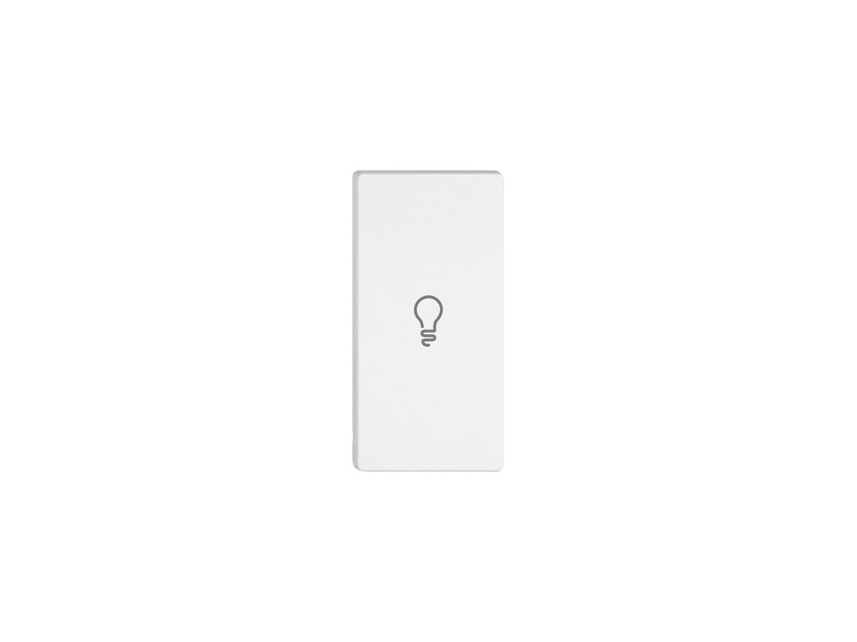 Taste 1/2 EDIZIO.liv Wiser mit SNAPFIX® horiz.mit Symbol Licht ws