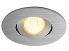 EB-LED-Downlight NEW TRIA MINI SET 4.4W 143lm 3000K 30° IP44 Aluminium gebürstet