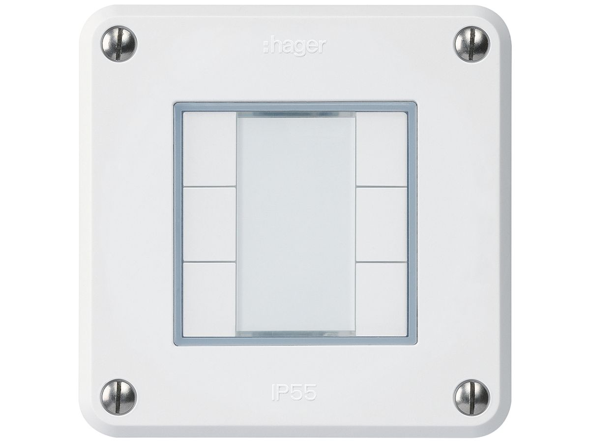 UP-Taster robusto A KNX 6× s/e-link weiss