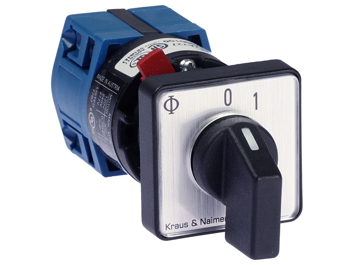 EB-Schwenktaster K&N CG4.A175.FS2, 10A/400V 1L 30×30mm "0-1"