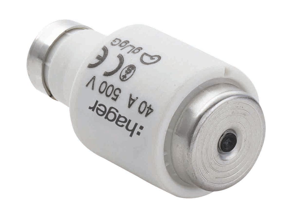 D-Sicherung DIII 40A 500V gG mit Kennmelder