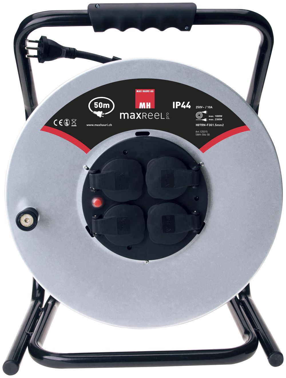  Kabelrolle  MH 50m  3 1 5mm  4 T13 GDV IP44 Elektrogrosshandel