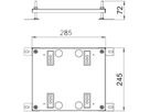 Höhenerweiterung Bettermann 245×256×15mm bandverzinkt