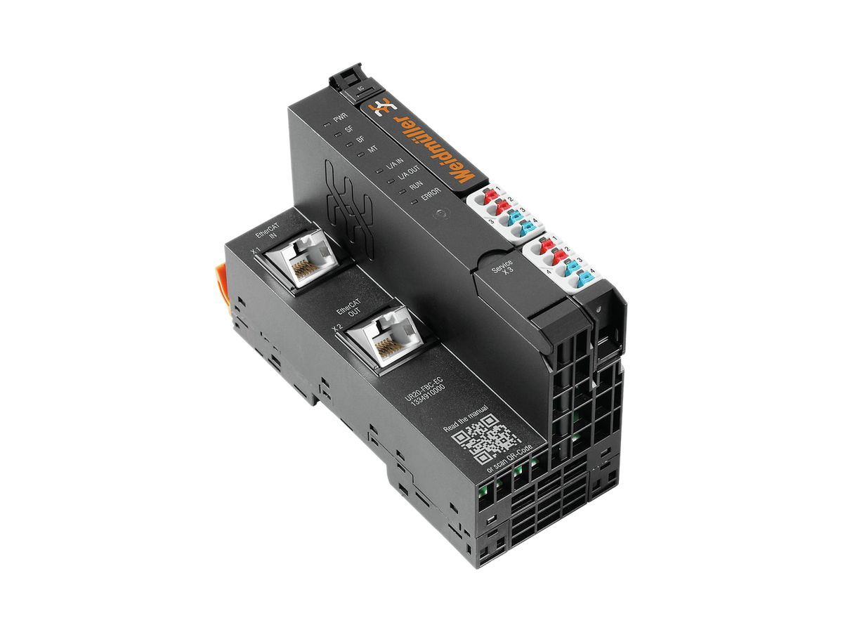 Feldbuskoppler Weidmüller Remote-I/O UR20-FBC-EC Ethernet, EtherCAT