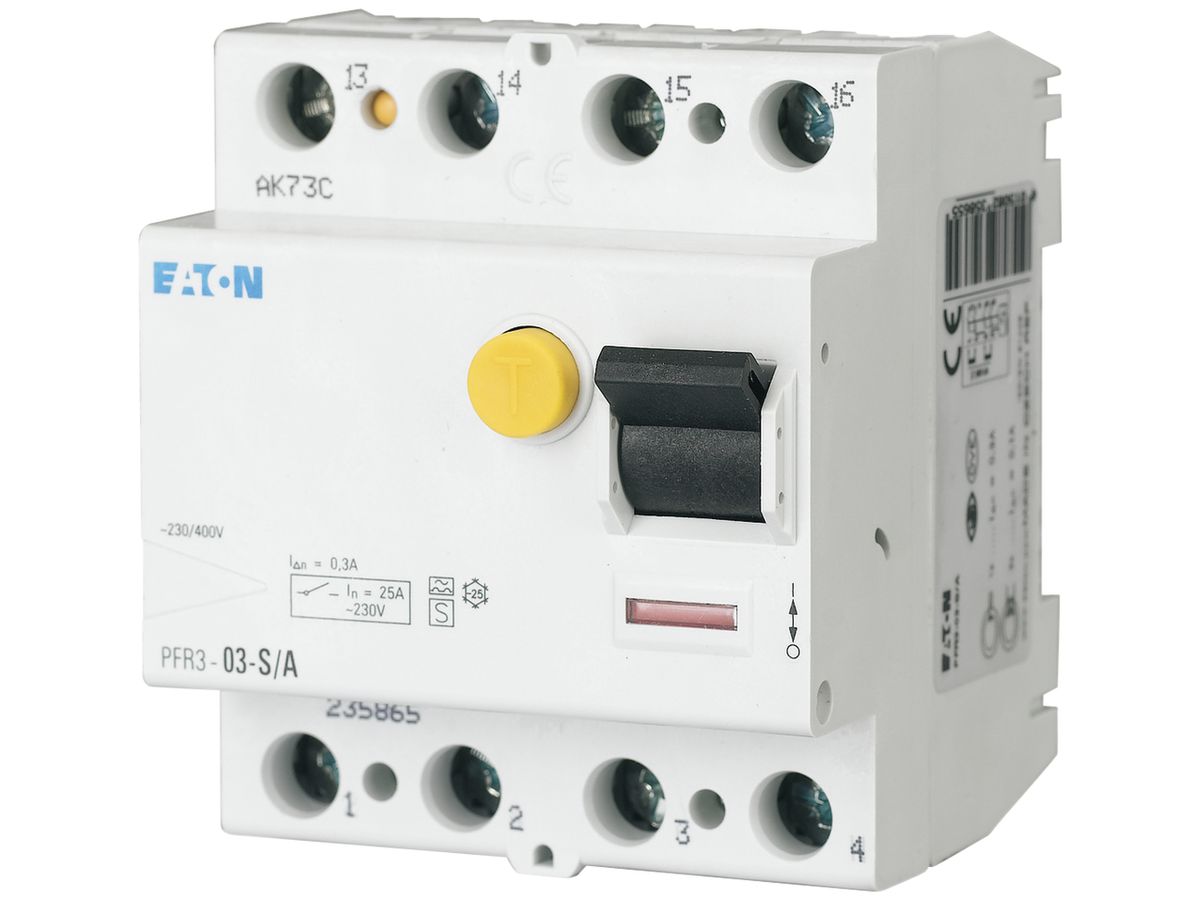 Fehlerstromschutzschalter Eaton PFIM 4P 63A 100mA Typ S/A