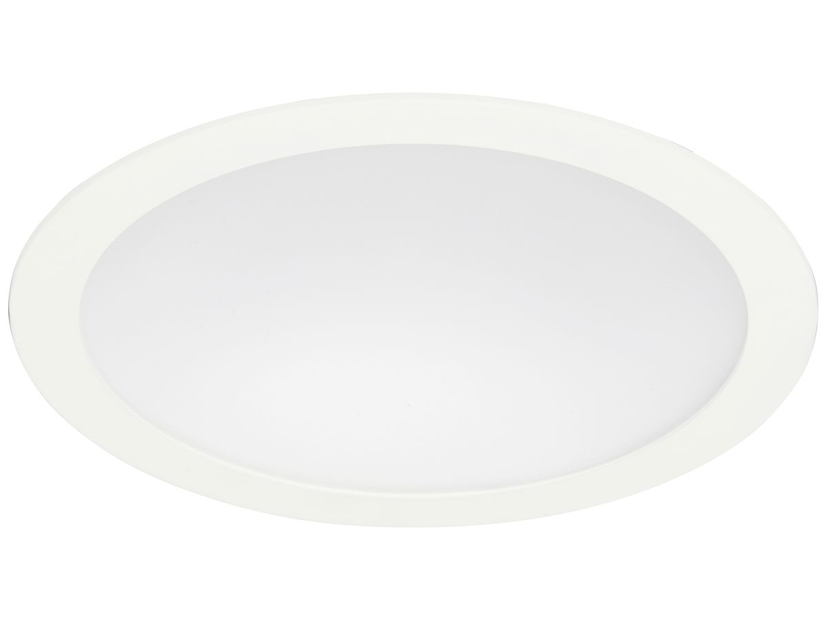 LED-Downlight Sylvania INSAVER 19W 725…2300lm 3000K IP54 VWB Ø225mm weiss