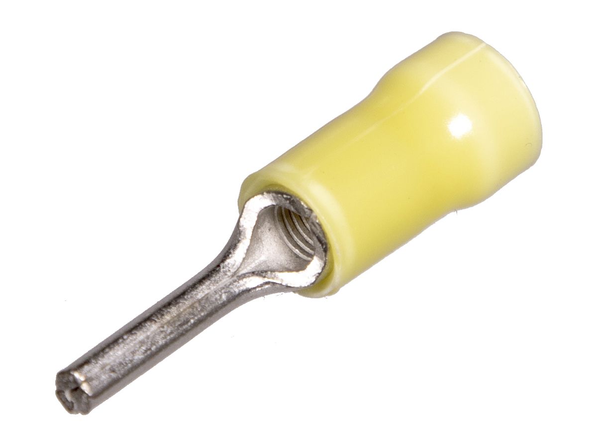 Quetschkabelschuh Tyco TE AMP PLASTI-GRIP Stiftform 6mm² isoliert PVC gelb