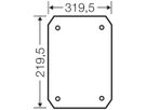 Montageplatte Hensel, Isolierstoff 4mm stark, für Leergehäuse EB 50…