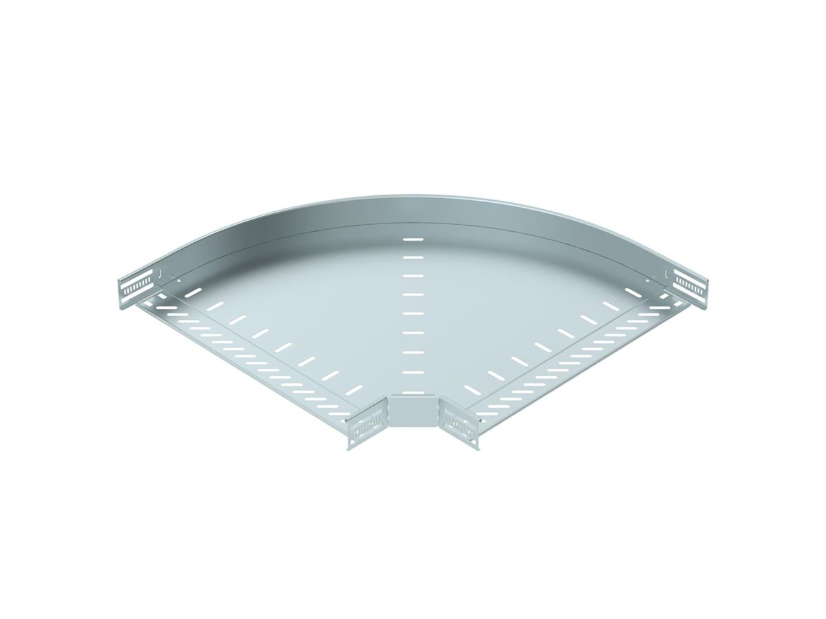 Bogen BET RB 90° 60×500mm Stahl bandverzinkt
