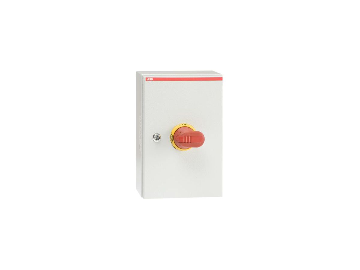 AP-Sicherheitsschalter ABB 3-polig 80A 400V hellgrau/rot/gelb