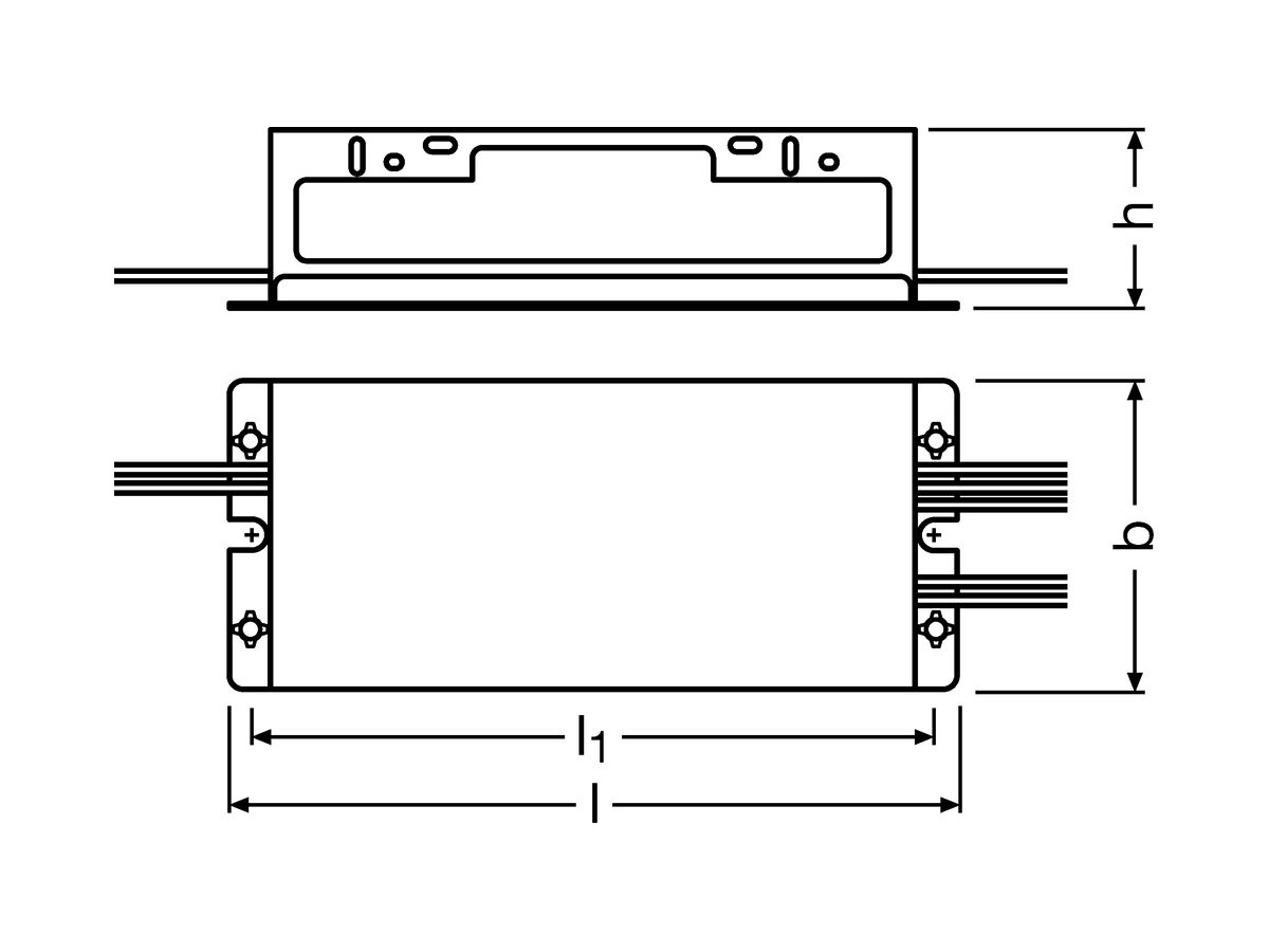 LED-Konverter OT 110/120…277/1A4 2DIMLT2 P 110W 600…1400mA 168×68×38mm IP64