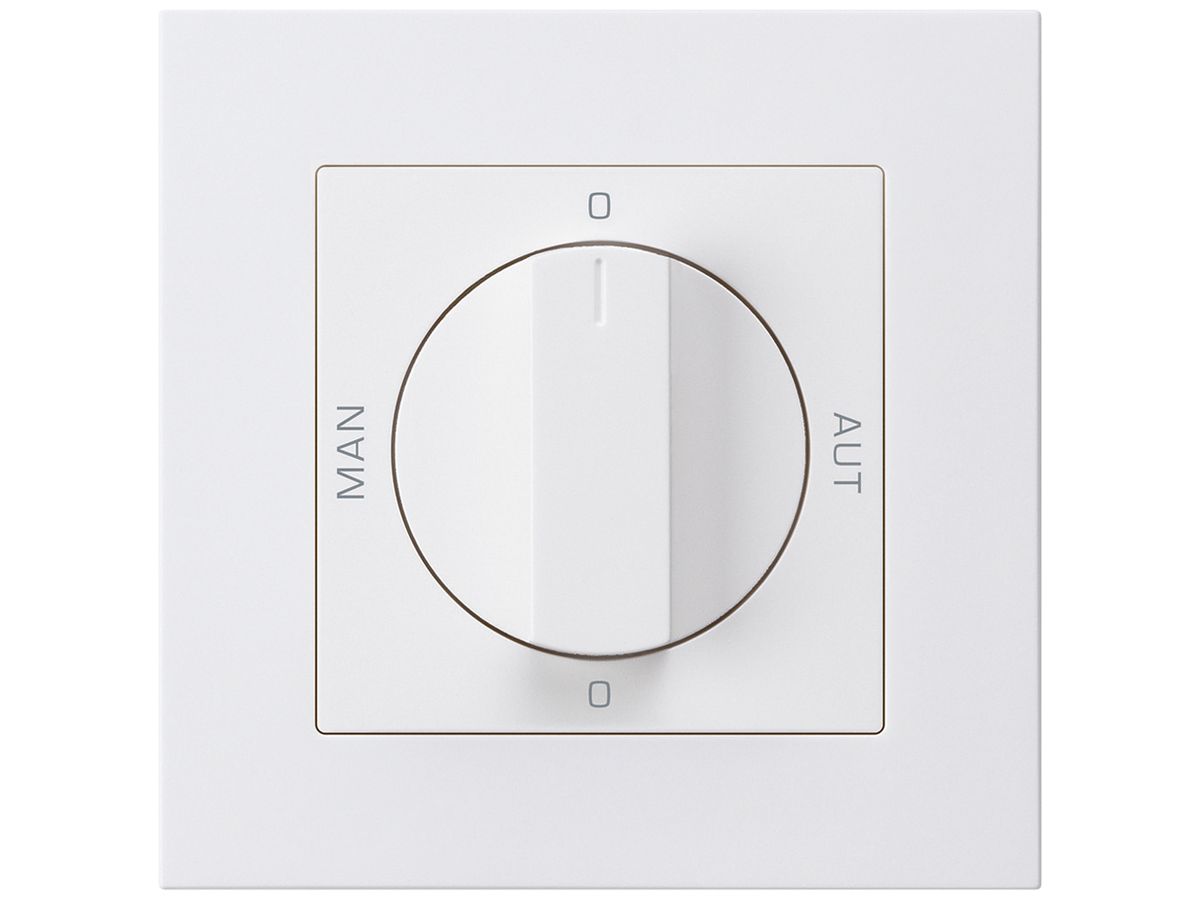 UP-Drehschalter 0-Man-0-Aut. kallysto.pro 2/1L weiss mit Drehgriff