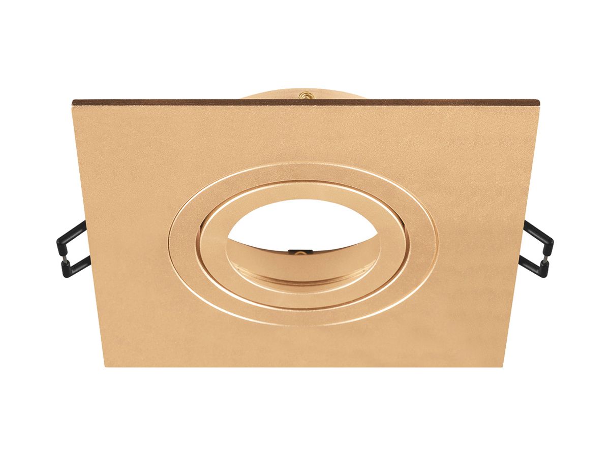 Einbaurahmen SLV NEW TRIA 75 Aluminium 110×110×26mm Messing