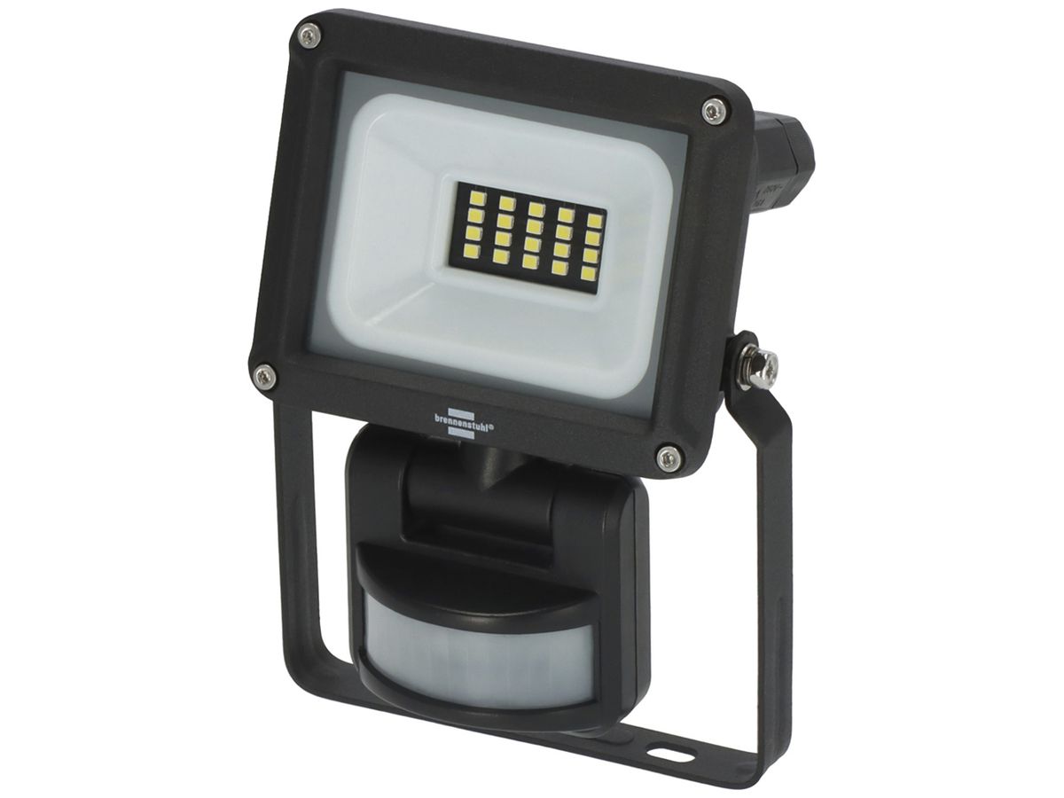 LED-Strahler JARO 1060 PIR 10W 1150lm 6500K IP65 VWB 113×157mm schwarz