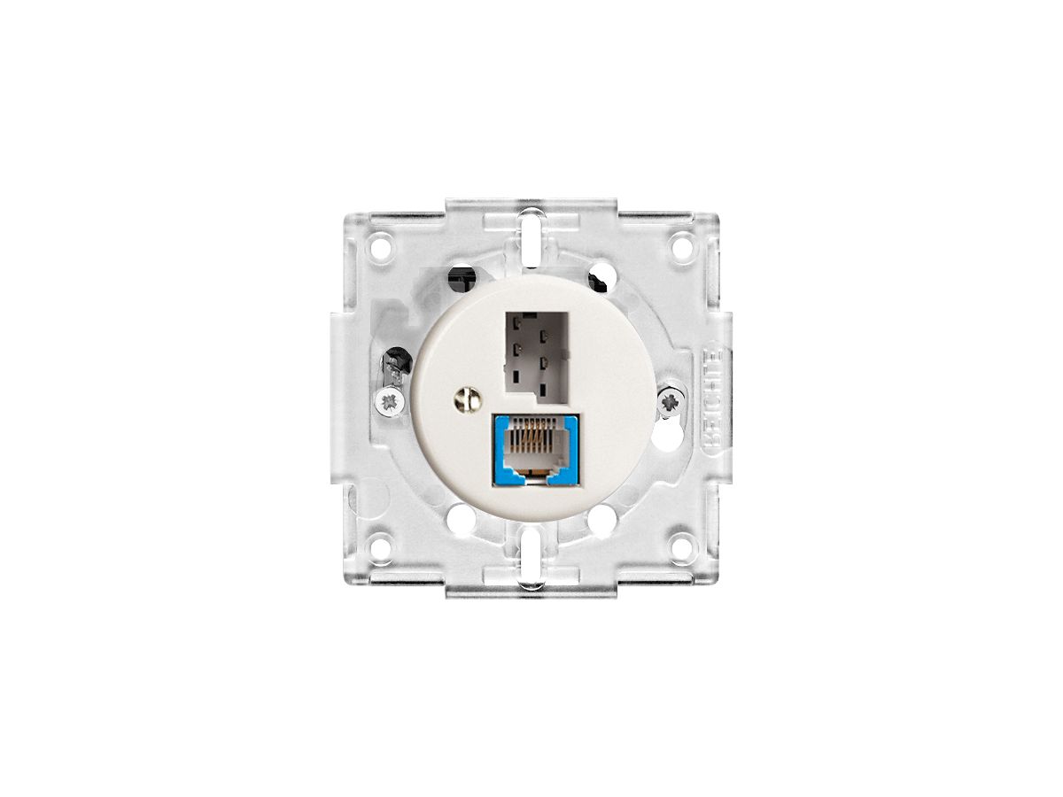 EB-Dose T+T 6P/1×RJ45 DSL-Breitband weiss Standard