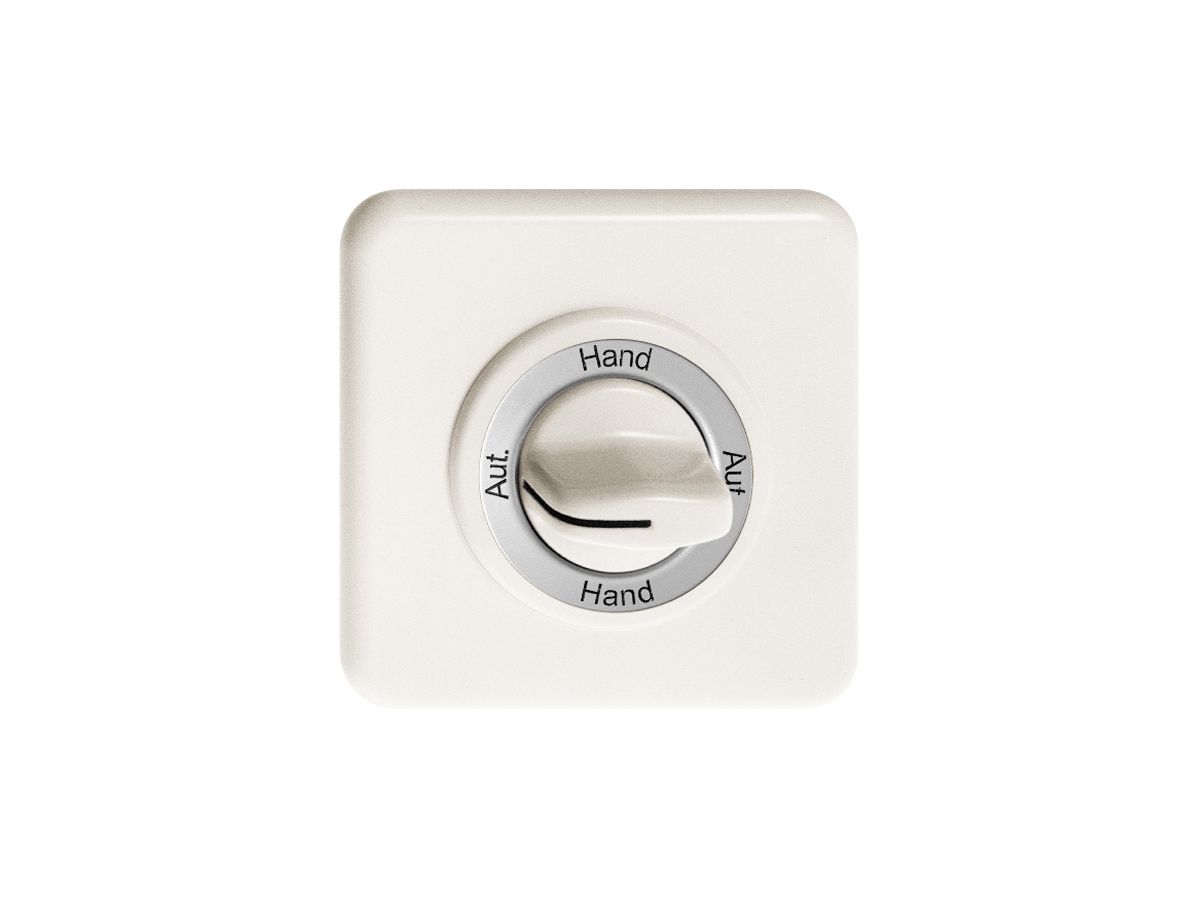 Frontset Aut.-Hand-Aut.-Hand für Drehschalter weiss FH