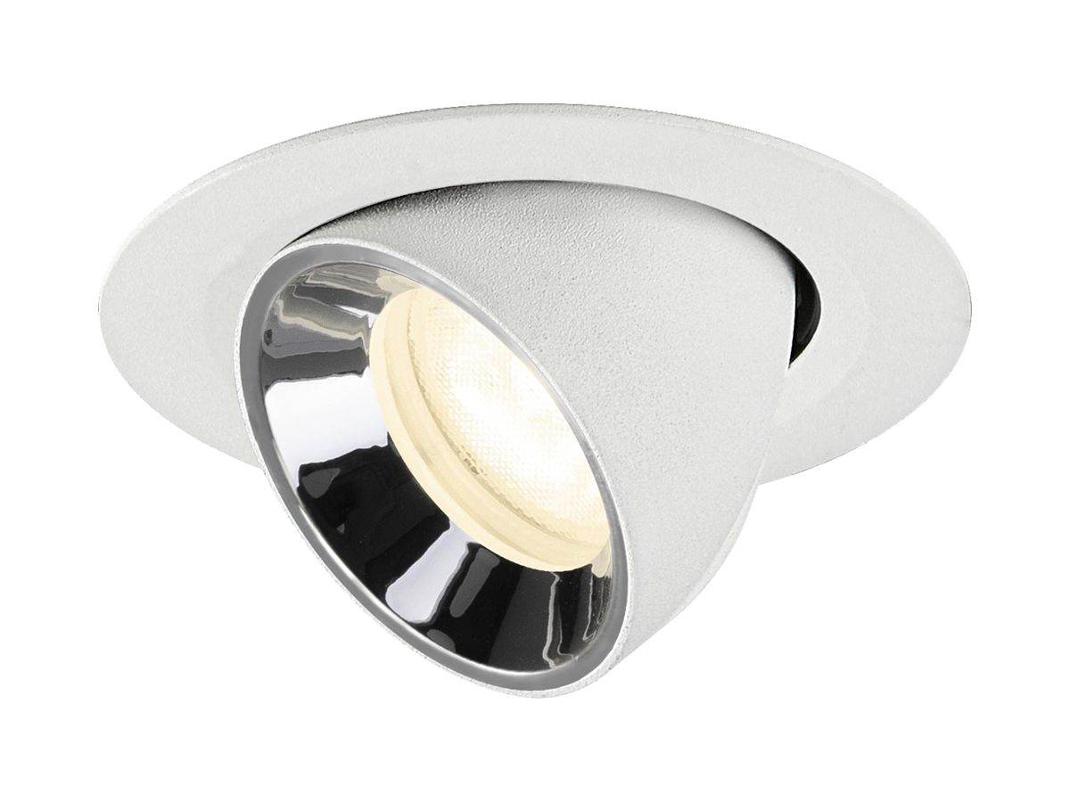 LED-Downlight SLV NUMINOS GIMBLE XS 6.9W 1000lm 4000K WB DALI Ø68 ws/cr