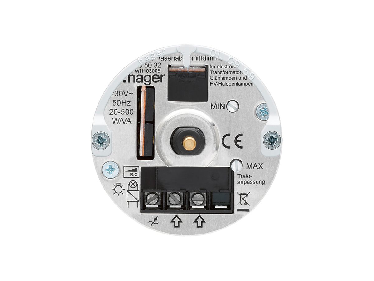 Einsatz zu Drehdimmer Hager Phasenabschnitt 20…550W Bauart E