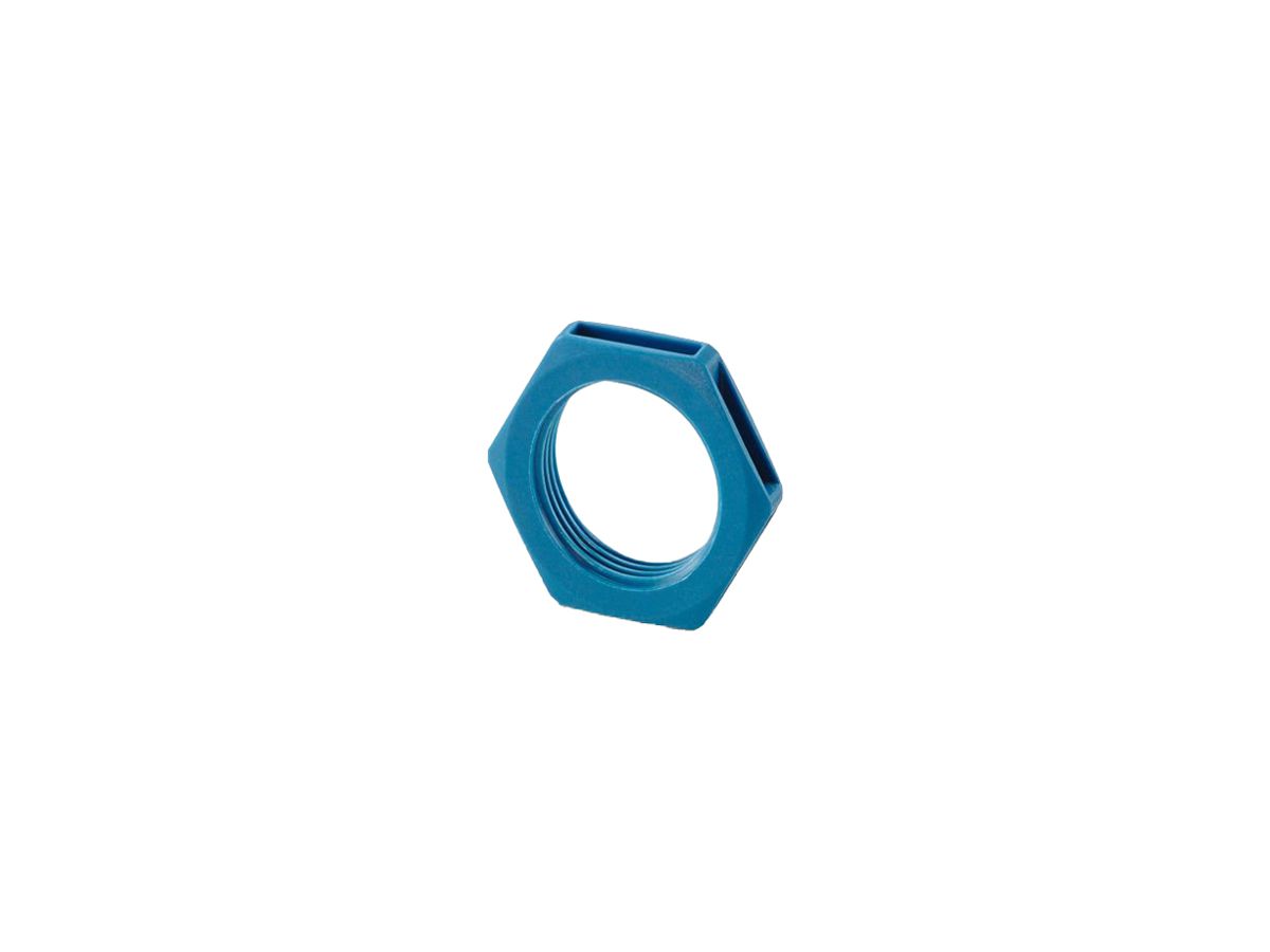 Gegenmutter PX FT M/PG25 2.5×6.5mm Kunststoff Polyamid blau