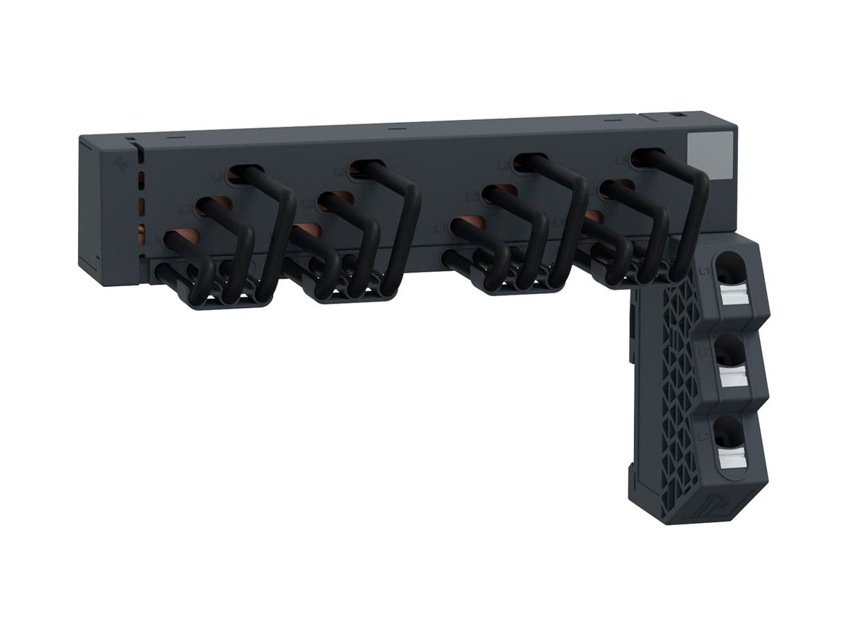 Sammelschienenverbinder TeSys 3P 3Ph 63A 162mm schwarz