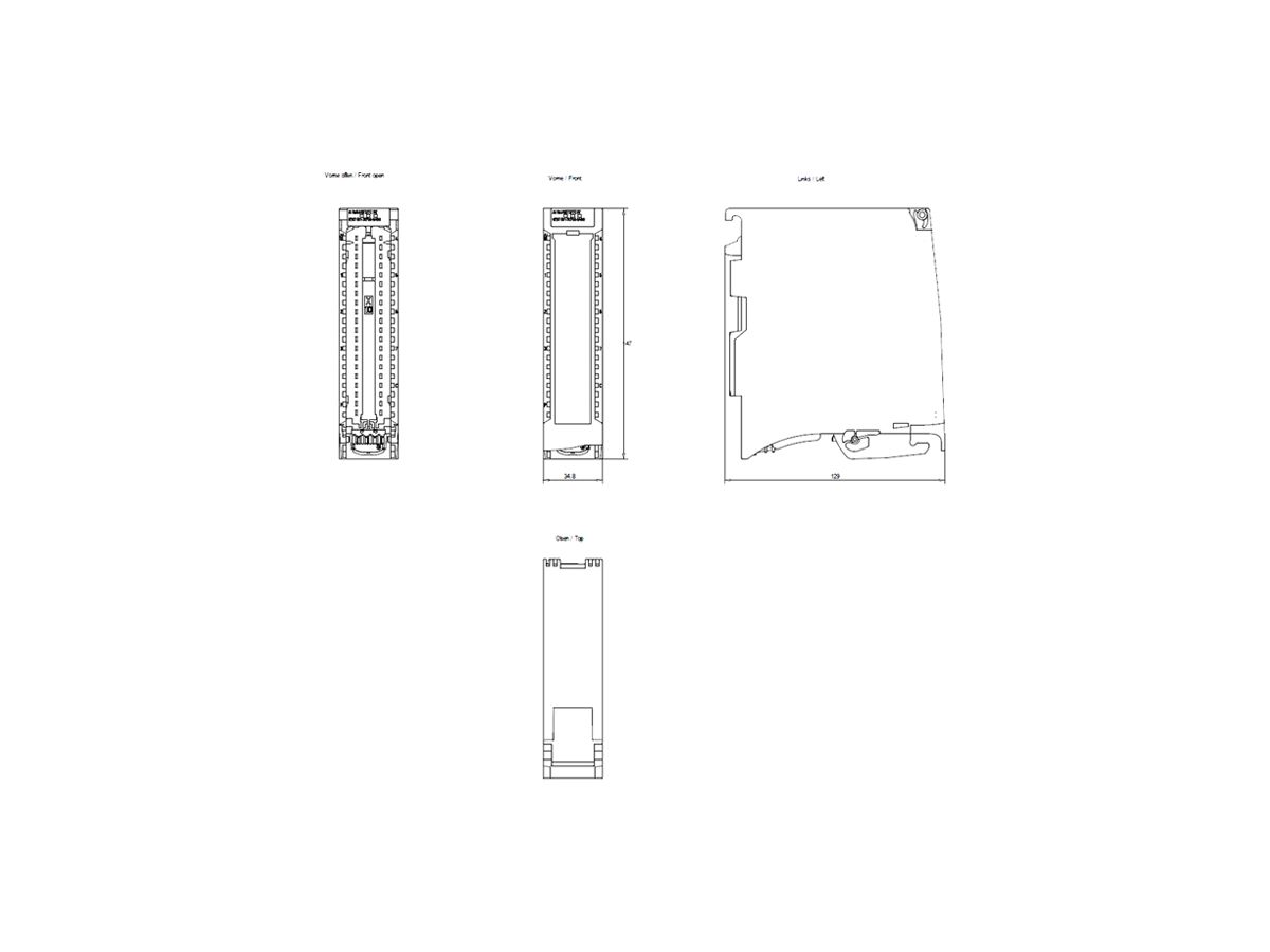 SPS-Eingabemodul Siemens SIMATIC S7-1500 AI 8×U/I/RTD/TC ST