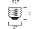 LED-Lampe Sylvania ToLEDo Ball E27 2.2W 250lm 2700K opal 150° Ø45×77mm