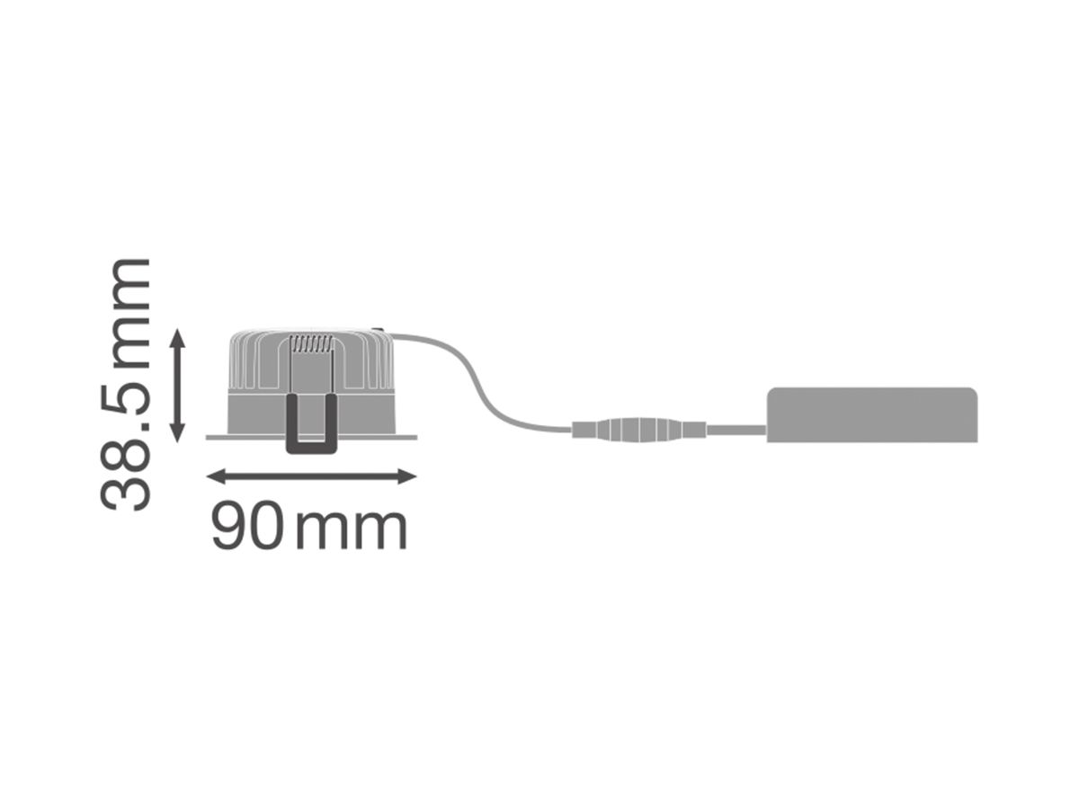 EB-LED-Spot LEDVANCE ADJUST 8W 680lm 930 36° DIM Ø90mm weiss