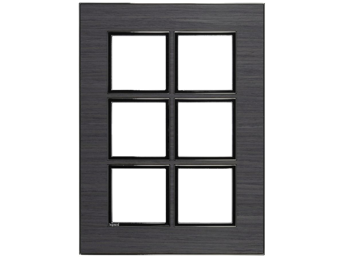 UP-Kopfzeile Legrand Arteor 3×2 vertikal 157×213mm Grey Oak