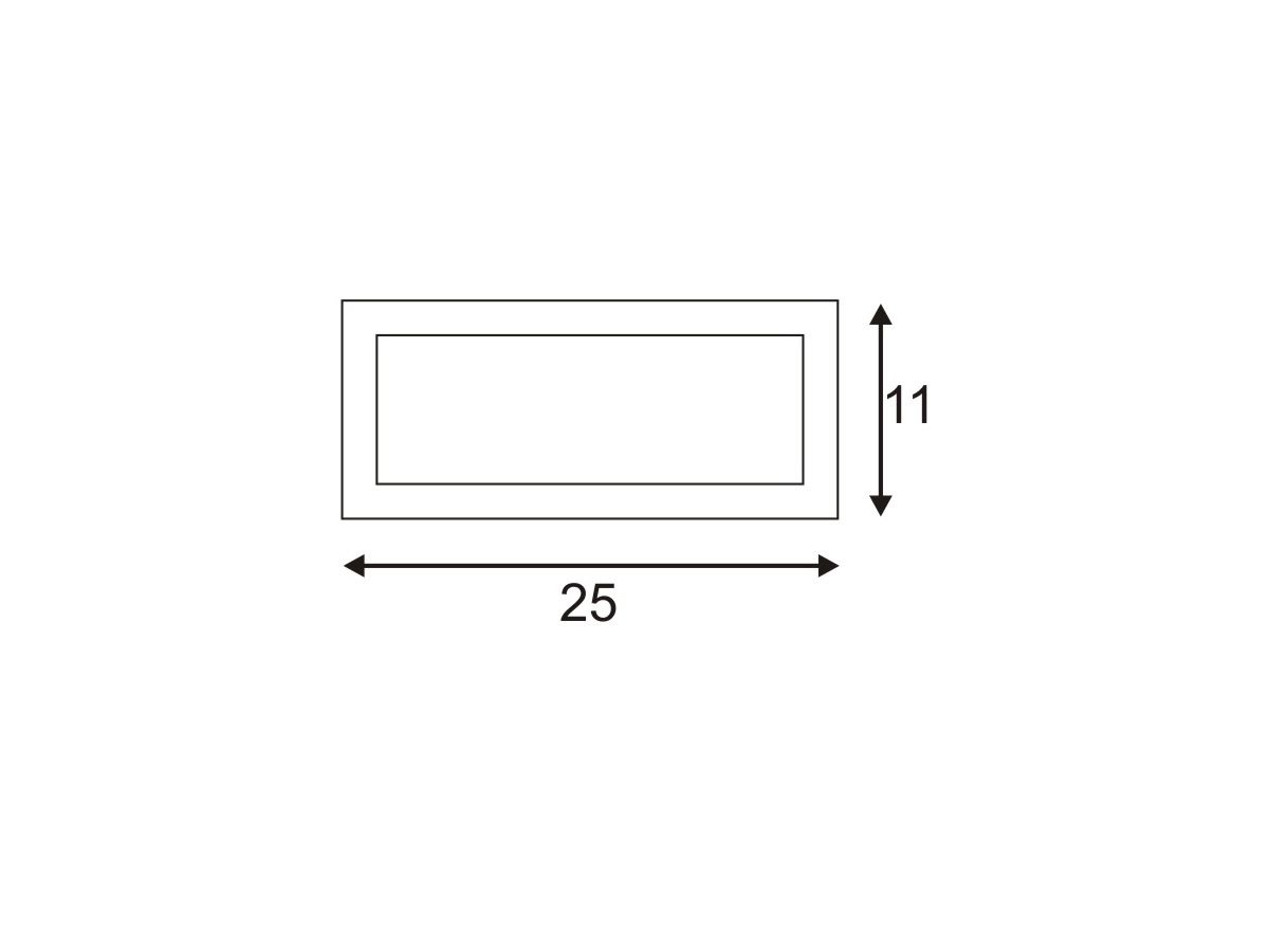 Wandleuchte SLV BOX-L, E27 18W IP44 weiss