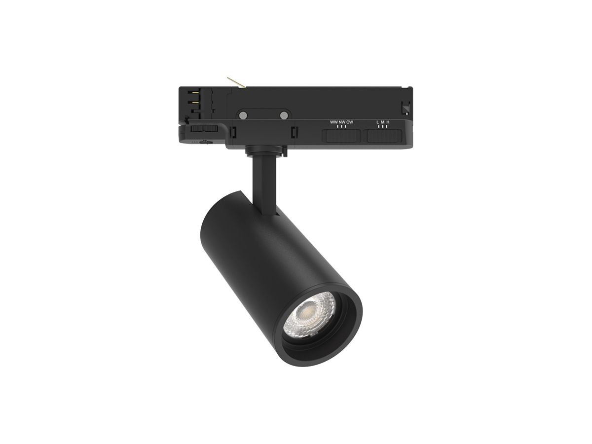 LED-Spot DOTLUX SLIMtrack 21W 2070lm 927/932/940 36° DIM Ad3Ph Ø65 schwarz