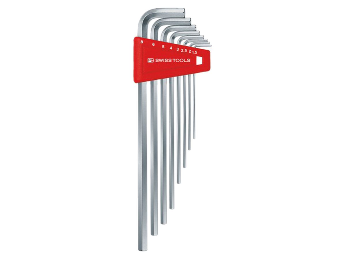 Stiftschlüssel-Satz PB 211 H-8 1.5, 2, 2.5, 3, 4, 5, 6, 8