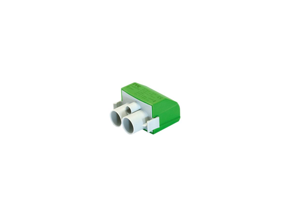 Einspeiseklemme LPDB 2×6…50 mm²/1×2.5…10 mm² grün