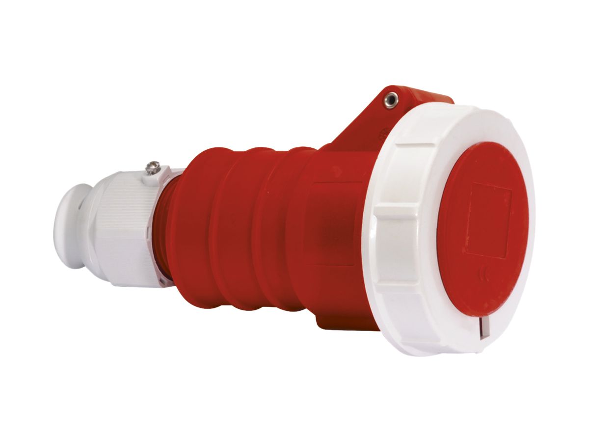Kupplung CEE Bals 5P 16A 400V 6h rot IP67 vernickelt QC.TE-Plus