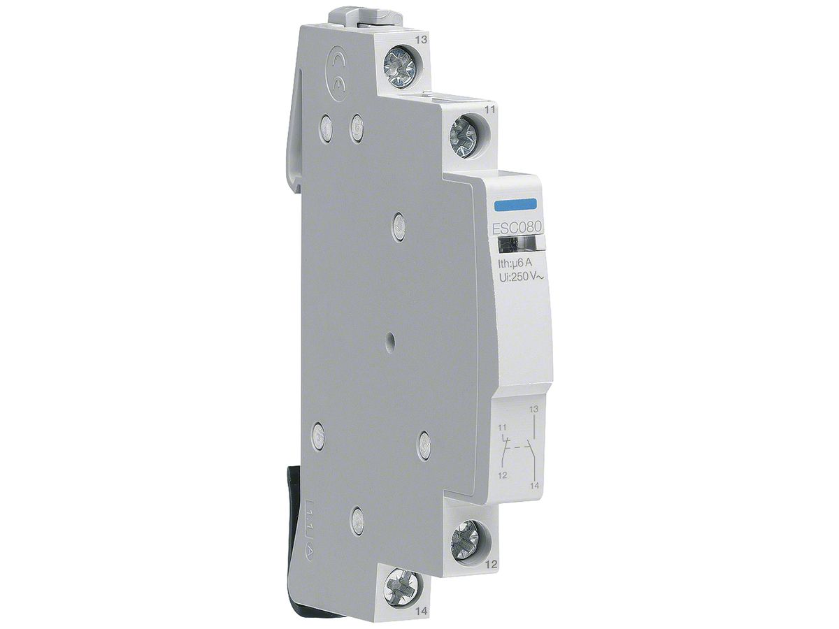 Hilfsschalter Hager 6A 230VAC 1 Schliesser 1 Öffner 0 Wechsler 0.5TE