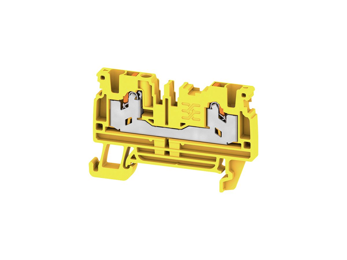 Durchgangs-Reihenklemme WM S2C 2.5mm² 24A 800V SNAP IN 2×1 TH35 gb