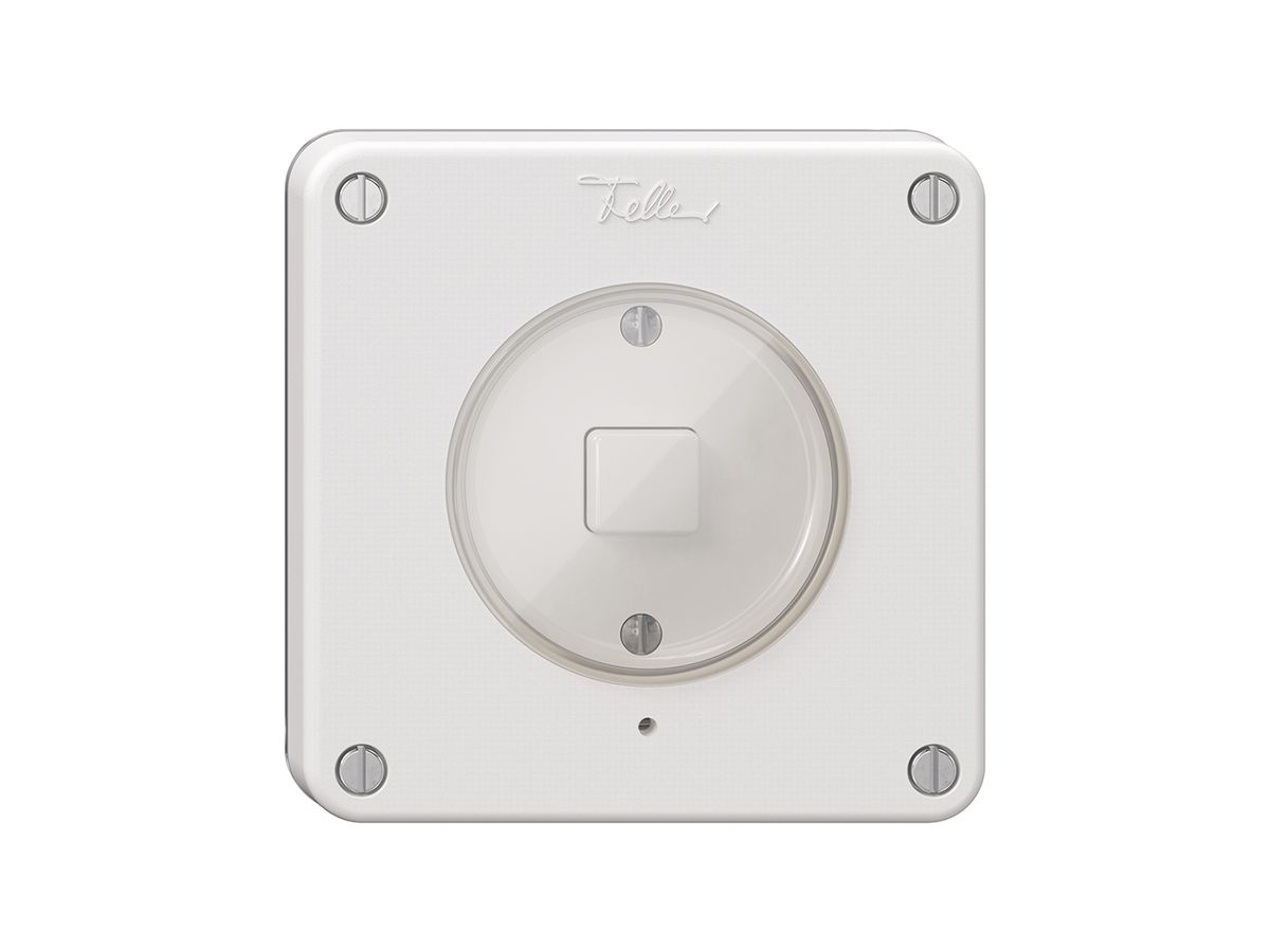 KNX-Taster 1× NEVO N.CO RGB mit Temperaturfühler weiss