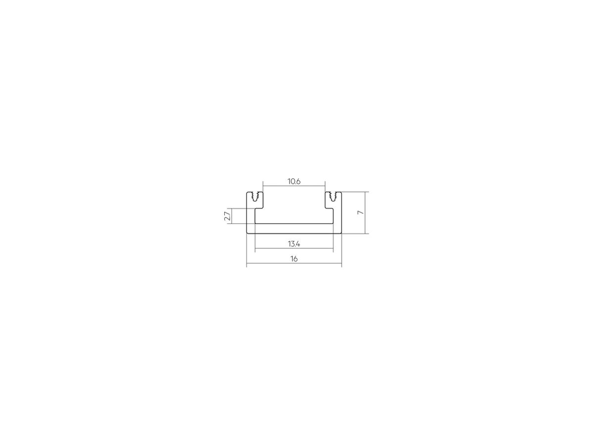AP-Profil Tridonic ACL 2000×16×7mm aluminium